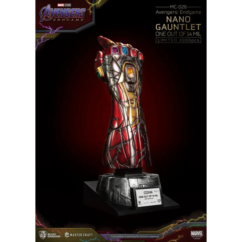 AVENGERS ENDGAME Statue Master Craft Nano Gauntlet Beast Kingdom - Image 3