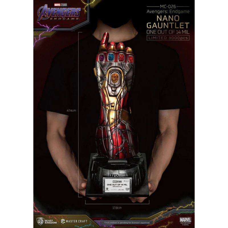 AVENGERS ENDGAME Statue Master Craft Nano Gauntlet Beast Kingdom - Image 4