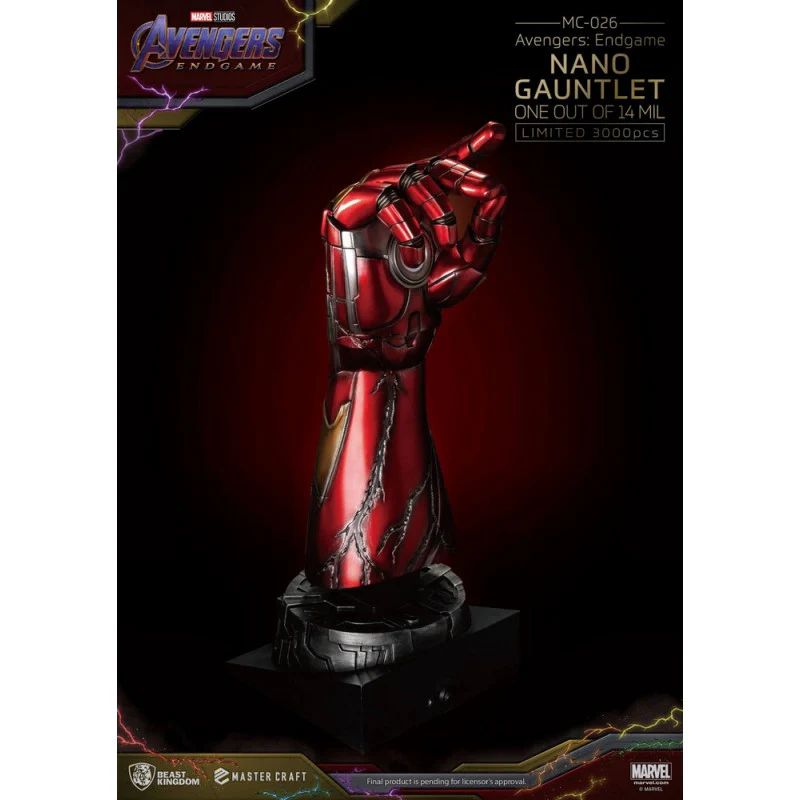AVENGERS ENDGAME Statue Master Craft Nano Gauntlet Beast Kingdom - Image 5