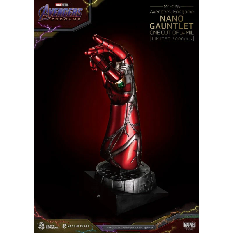 AVENGERS ENDGAME Statue Master Craft Nano Gauntlet Beast Kingdom - Image 6