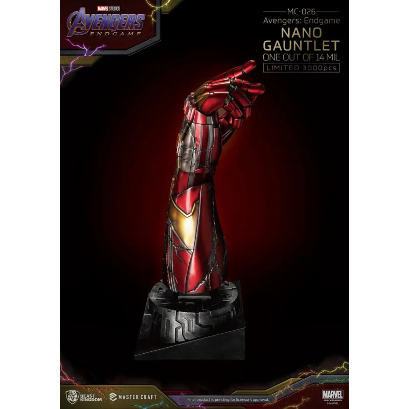AVENGERS ENDGAME Statue Master Craft Nano Gauntlet Beast Kingdom - Image 7