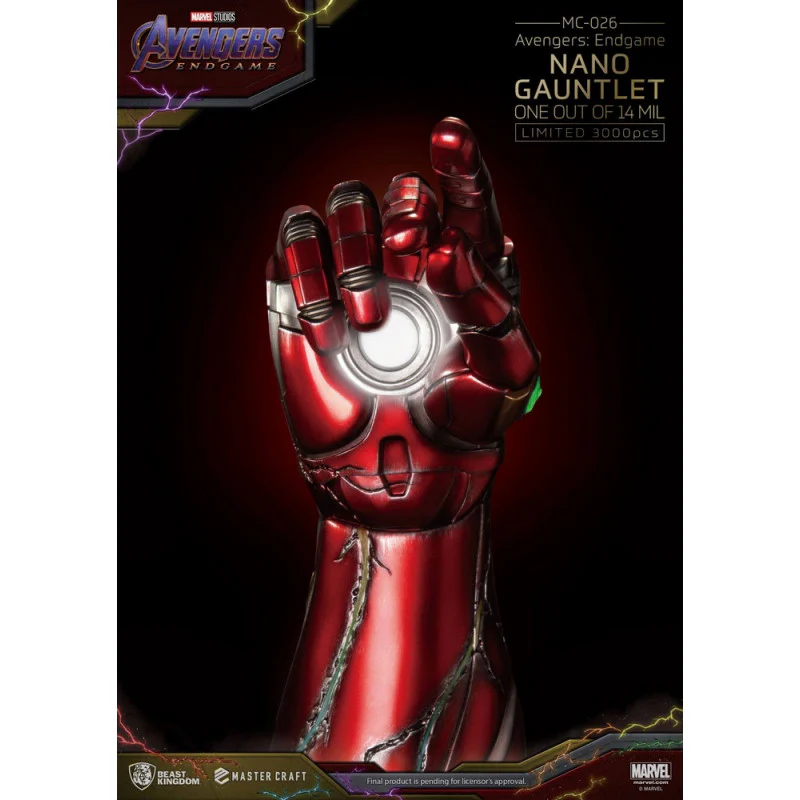 AVENGERS ENDGAME Statue Master Craft Nano Gauntlet Beast Kingdom - Image 8