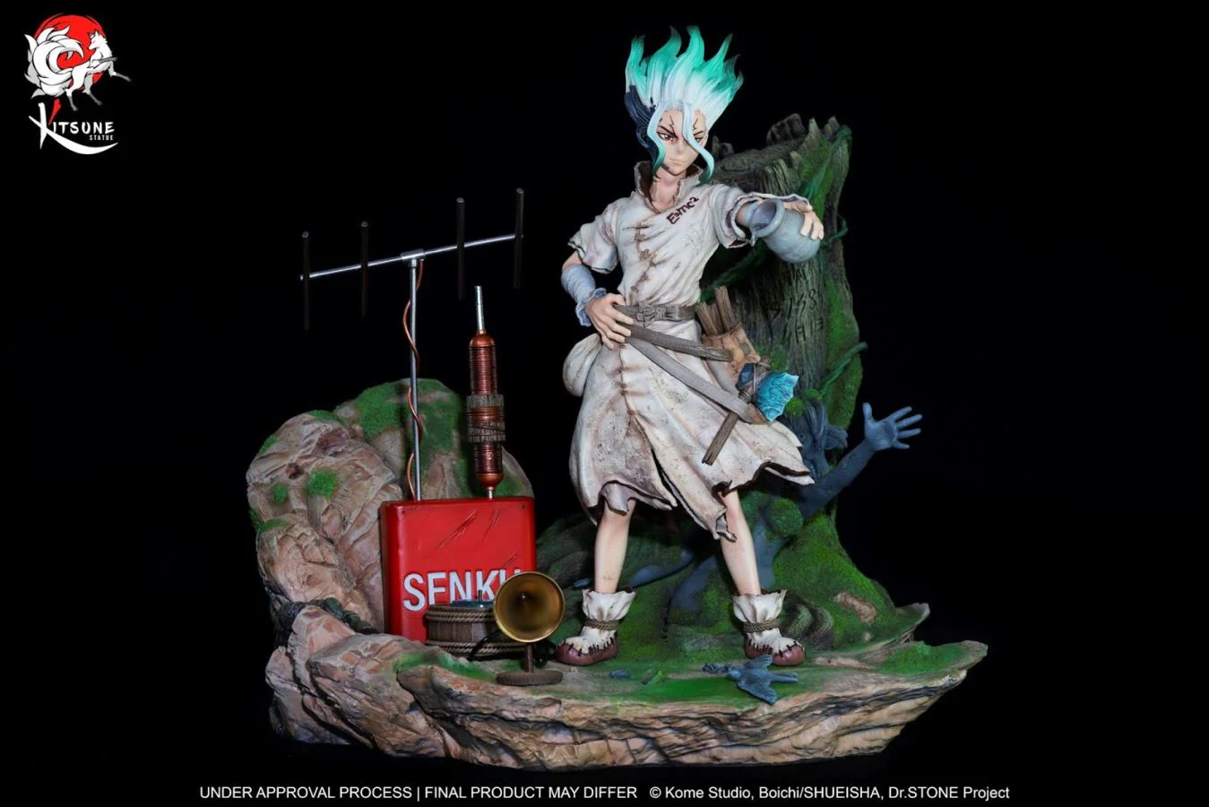 Dr Stone - Senku Ishigami Kitsune Statue - Image 3