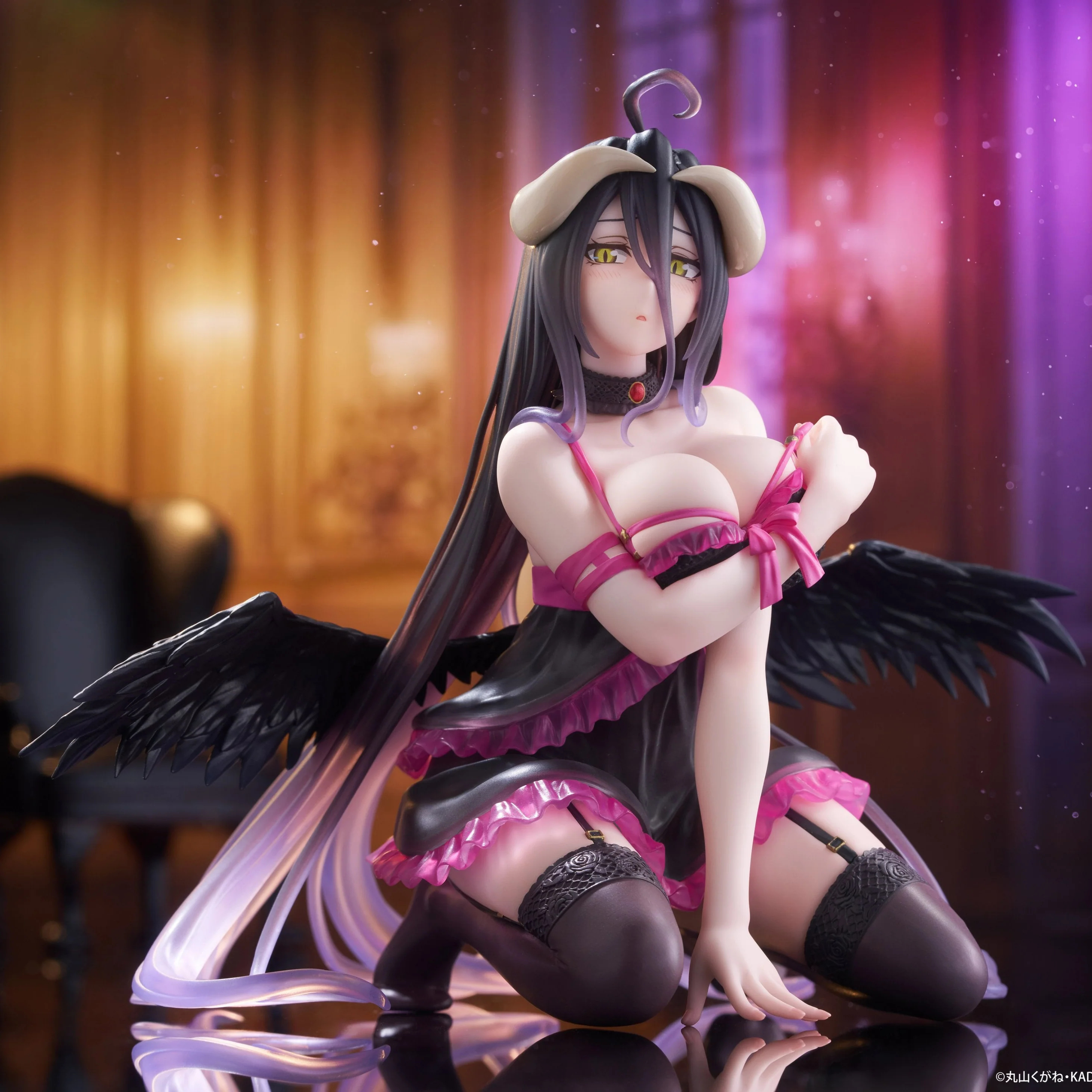 Overlord Desktop Cute Figurine Albedo Nightgown ver - Image 2