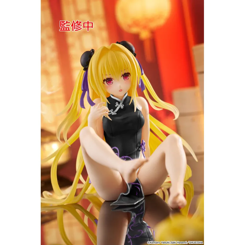To LOVE Ru Desktop Cute Figure Golden Darkness Cheongsam ver. Renewal - Image 3